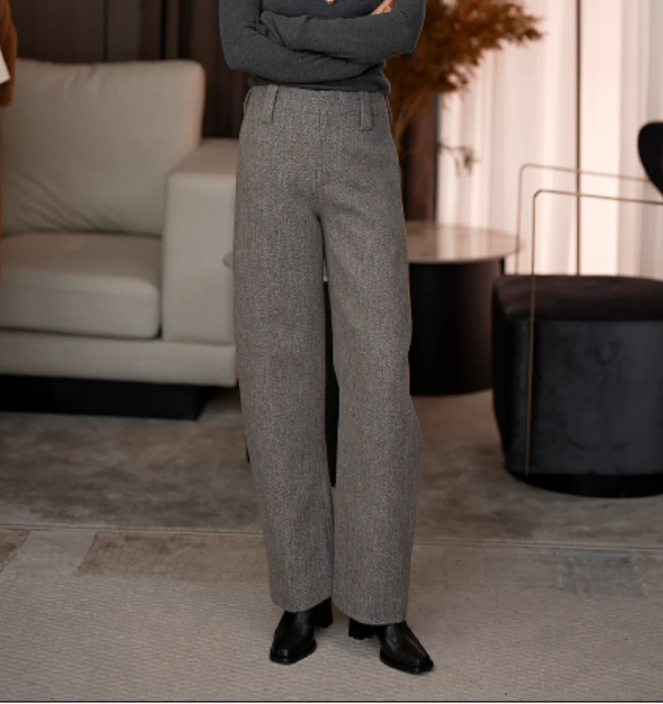 【K】休闲百搭气质大高货休闲直筒裤KX2824120611 裤长103