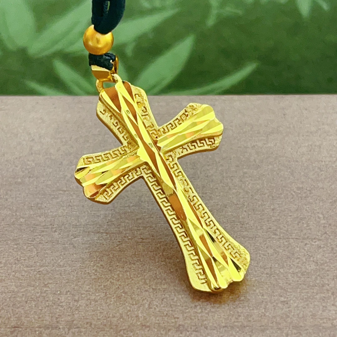 合金吊坠 十字架吊坠复古个性经典中古亮面抛光