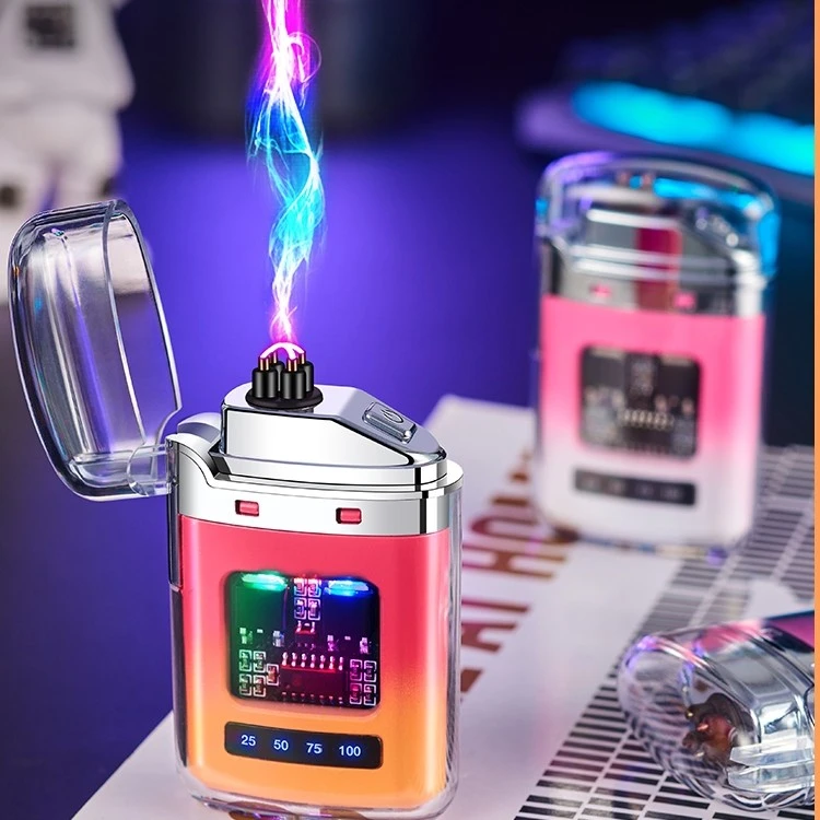 新款双电弧C口充电打火机送男友高颜值脉冲点烟器创意个性潮