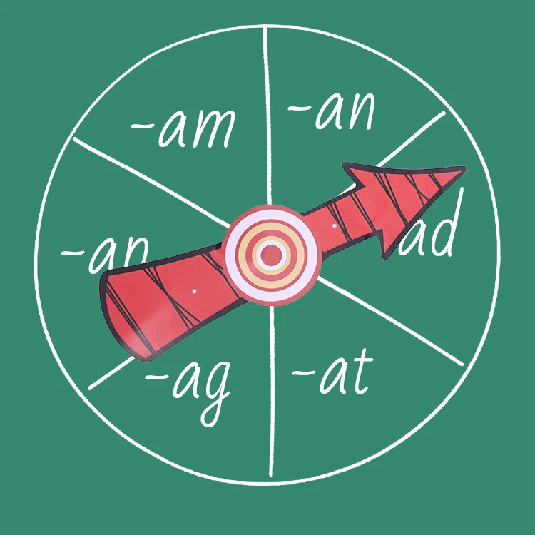 教师课堂磁性指针白板转盘小学教具学校语文英语数学拼音教学抽奖