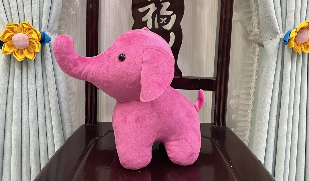 小象抱枕制作模板纸样