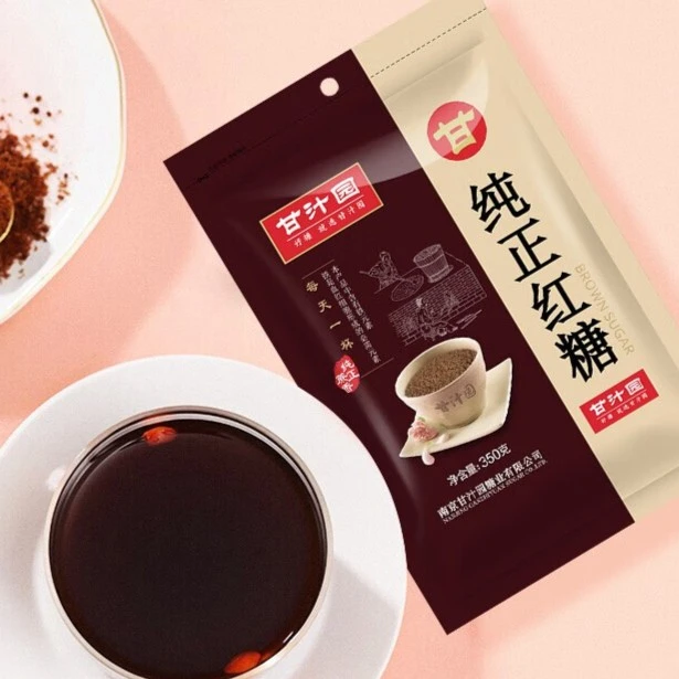 甘汁园纯正红糖350g 甘蔗熬制 大姨妈经期产妇月子 红糖水无添加