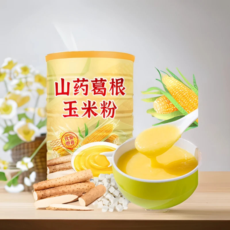 【新疆包邮】美粥食客山药葛根玉米羹500g/罐零食早餐玉米粥玉米糊
