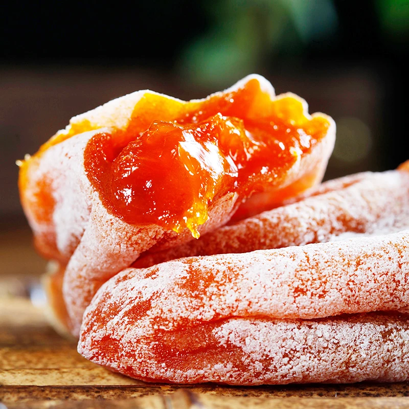 【2024新货】陕西富平柿饼500g袋装霜降柿子饼特产零食吊饼香甜软糯