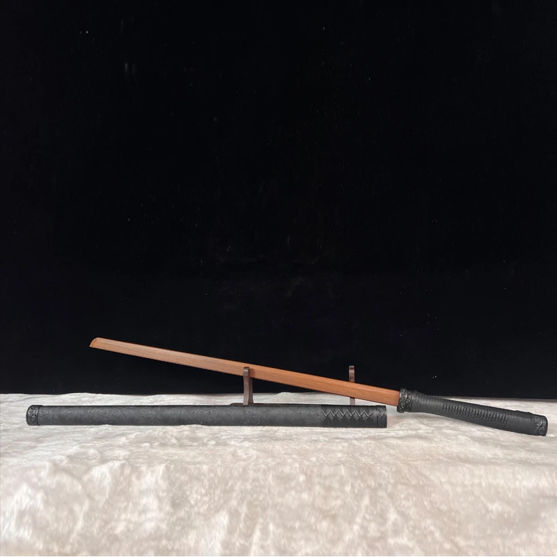 龙泉沈广隆-墨羽木刀 未开刃