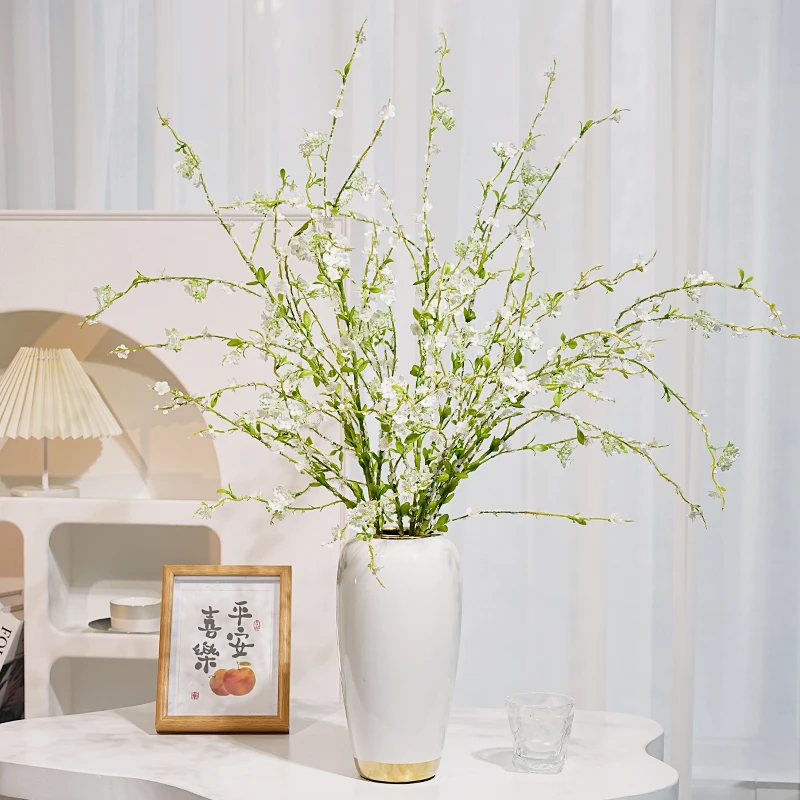【雪柳】高仿真花假花发财果家居饰品 摆件轻奢清新简约