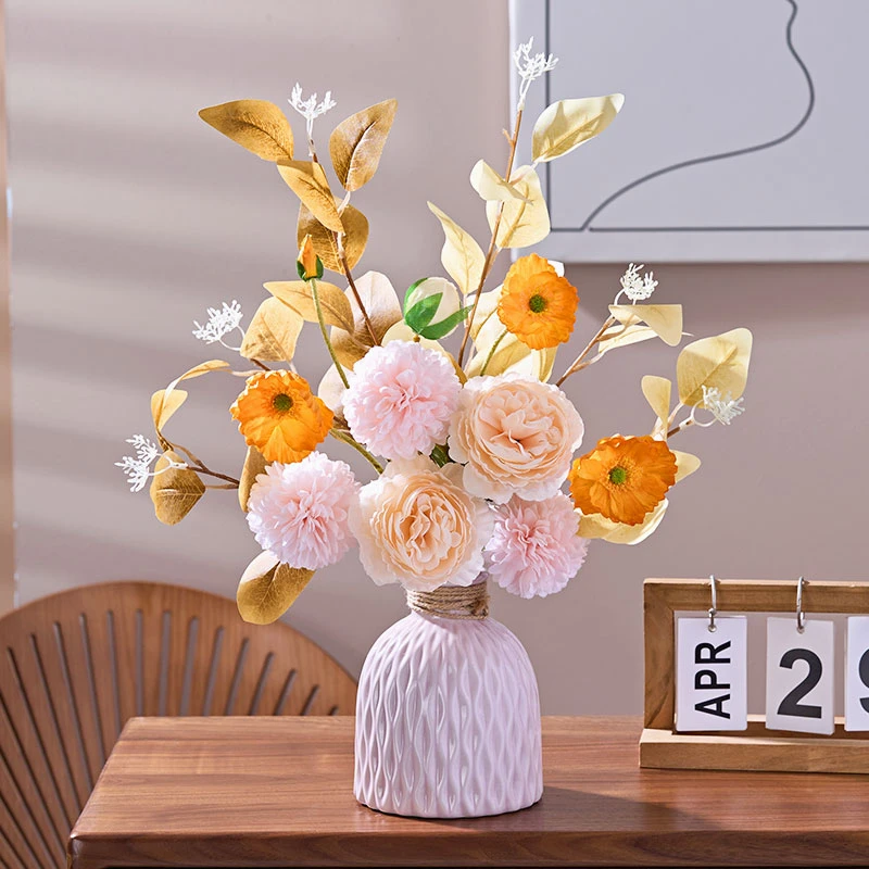 【绣球虞美人菠萝瓶款】新轻奢高档粉蝶仿真花假花客厅餐桌装饰