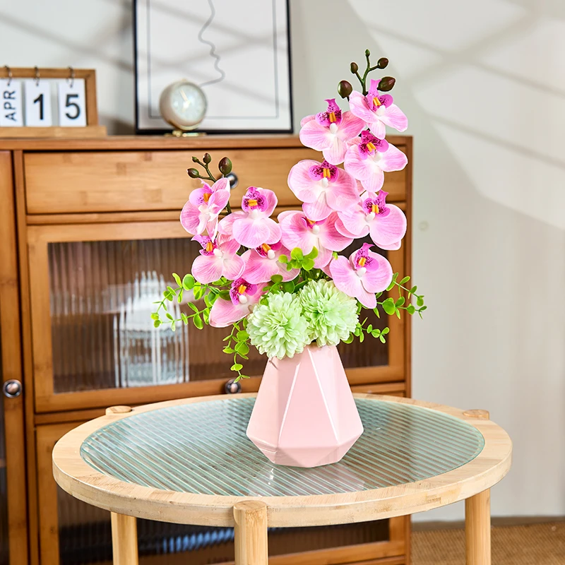 《幻蝶》蝴蝶兰盆栽高档 轻奢仿真花卉客厅餐桌花家居插花装饰花