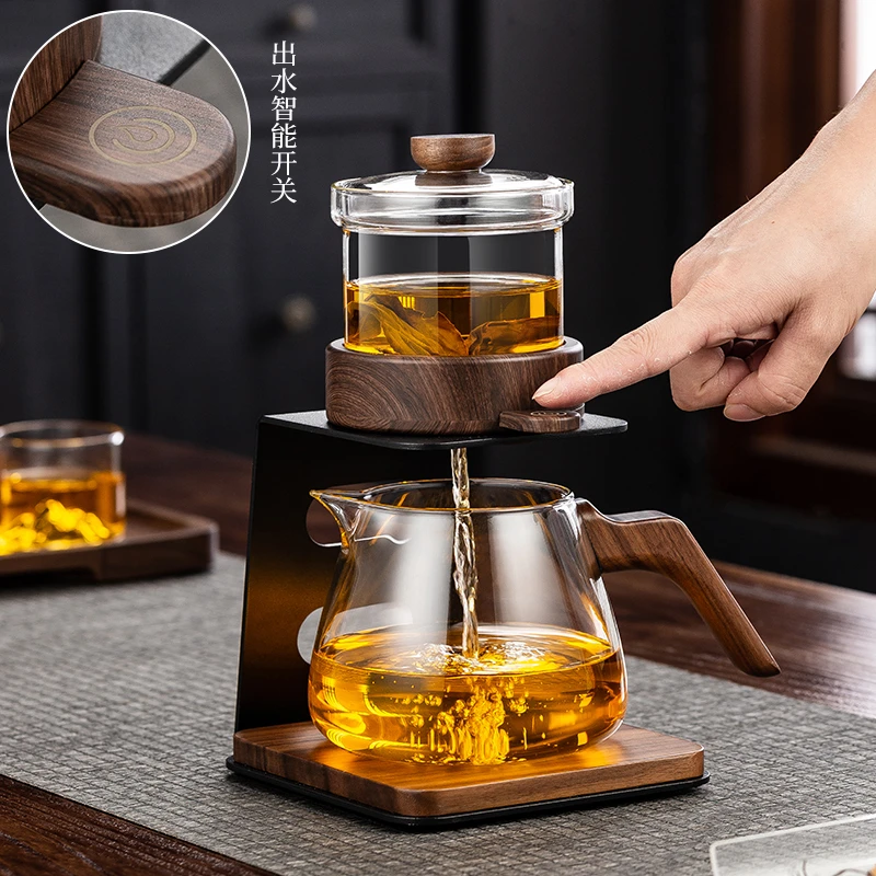 新款触控定时磁吸懒人泡茶功夫茶具高档一键过滤泡茶茶壶神器