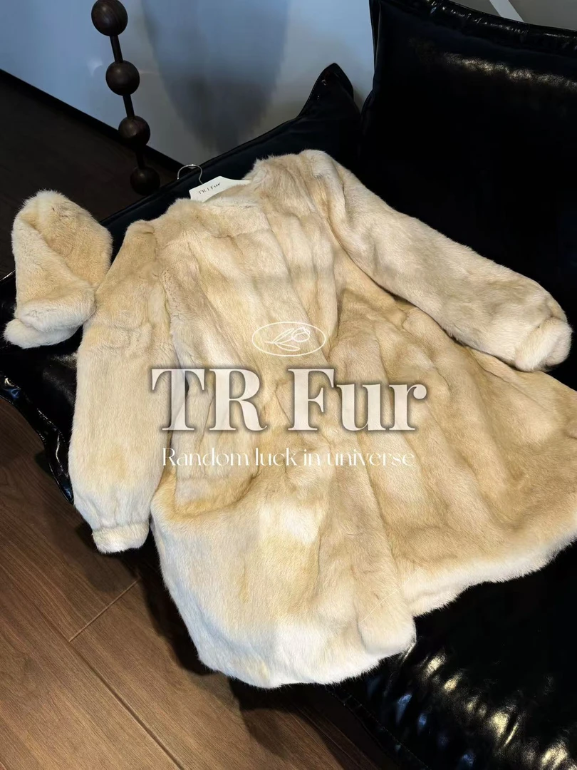 【TR】“海派甜心”进口兔毛皮草外套T888