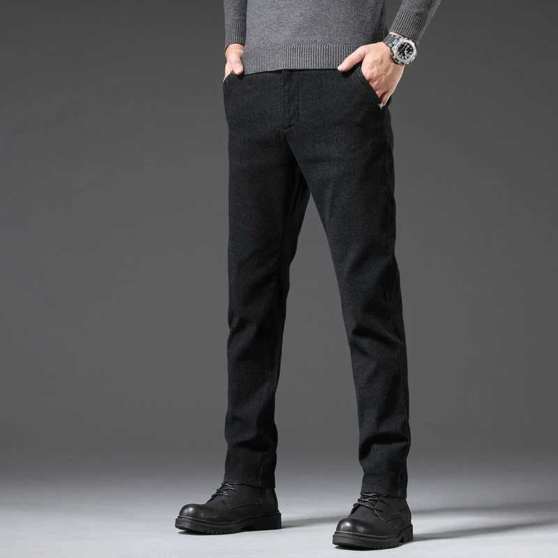 大白鲨秋季休闲裤男士潮牌新款百搭弹力商务男裤
