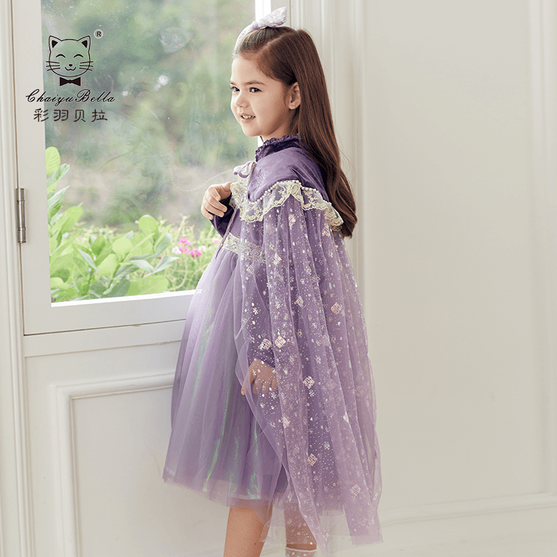 ChoiyuBella/彩羽贝拉童装女童秋装连衣裙公主裙2023新款爆款艾莎