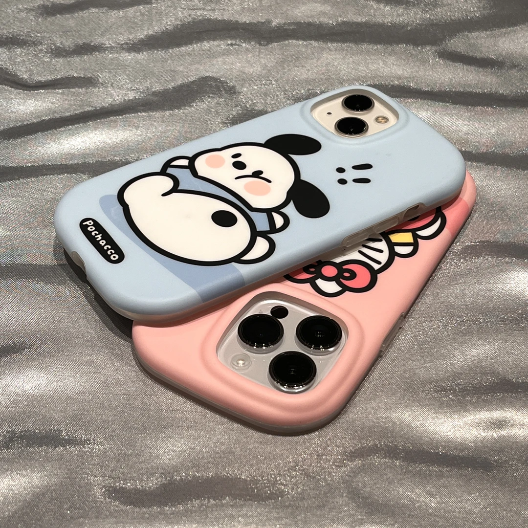 超萌可爱卡通情侣苹果15手机壳iPhone14Promax新款13防摔12硅胶11