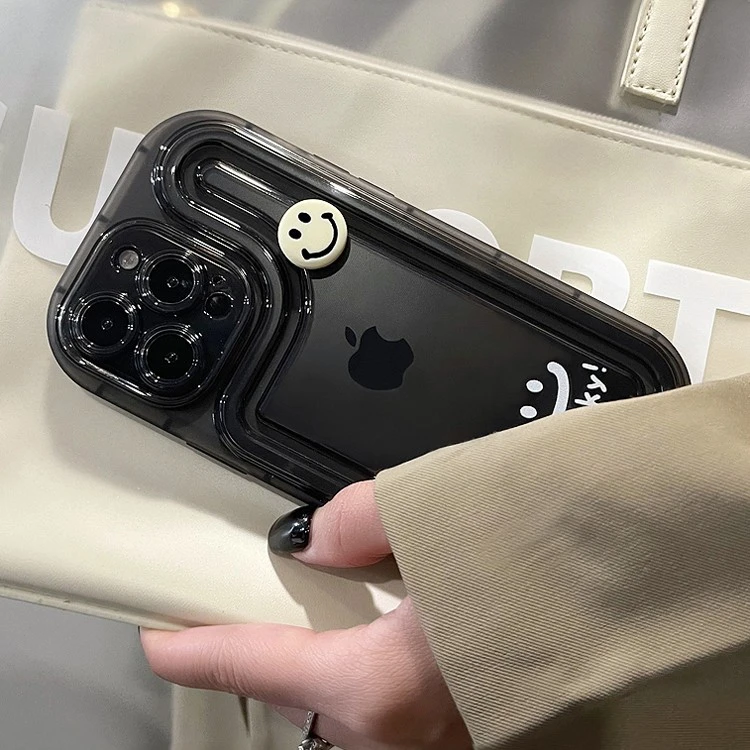 创意立体笑脸苹果14promax手机壳新款iPhone13男女12硅胶11保护套