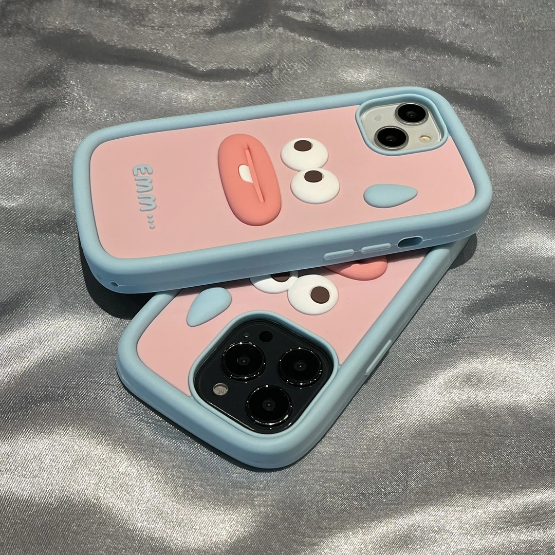 趣味无语香肠嘴流汗表情iPhone14Promax苹果13手机壳12新款11硅胶