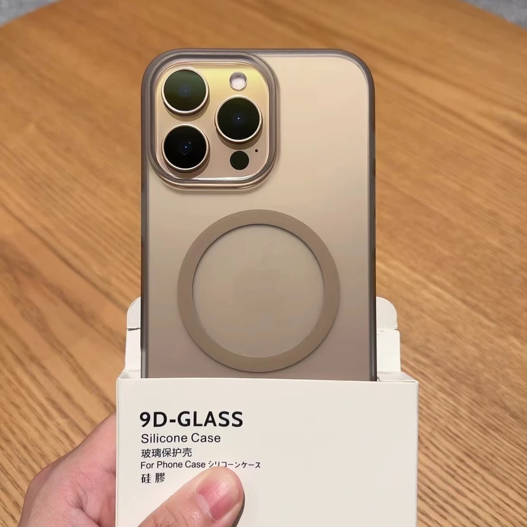 沙漠金磁吸手机壳适用苹果16promax新款iphone15/14网红超薄磨砂