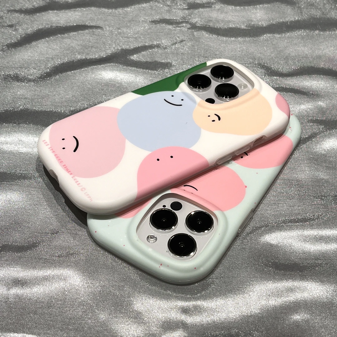 小众泼墨不规则笑脸适用苹果iphone15手机壳14promax新款13网红女