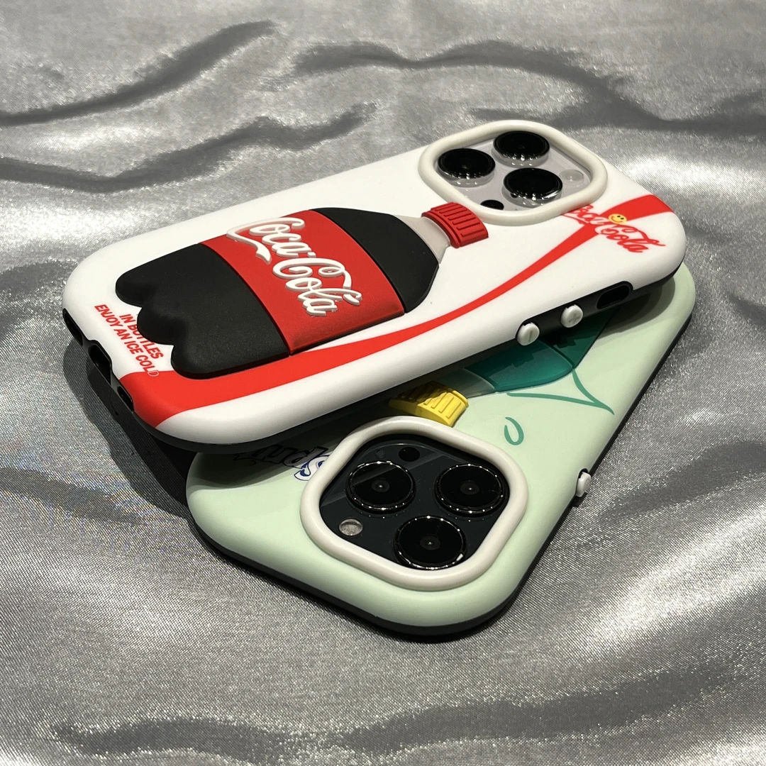 创意个性立体可乐雪碧饮料适用苹果14Promax手机壳iPhone13网红12