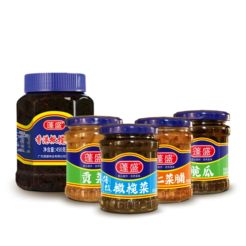 蓬盛香港橄榄菜下饭菜大瓶装潮汕特产贡菜脆口榨菜早餐配粥菜脯