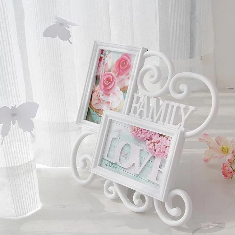 北欧花边礼品相框婚纱儿童创意摆台影楼相册家居装饰亚克力相框