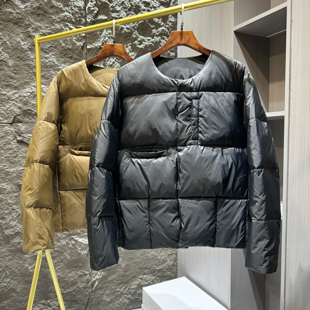 高充绒羽绒服男士高端经典百搭潮牌INS复古美式冬季保暖圆领外套