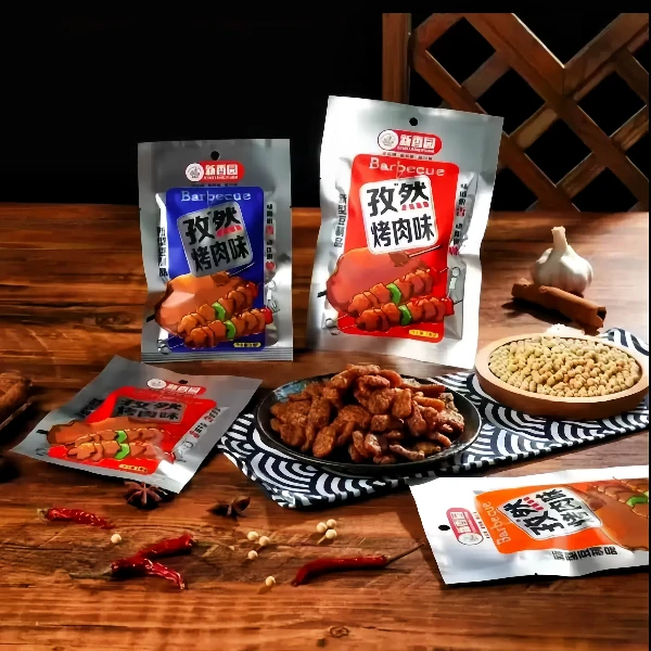 新香园素肉孜然烤肉味解馋小零食根本停不下来零嘴豆制品香辣风味