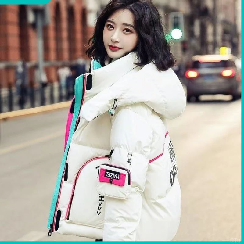 爆款羽绒服短款白鸭绒加厚保暖时尚休闲新款百搭女士宽松潮流网红
