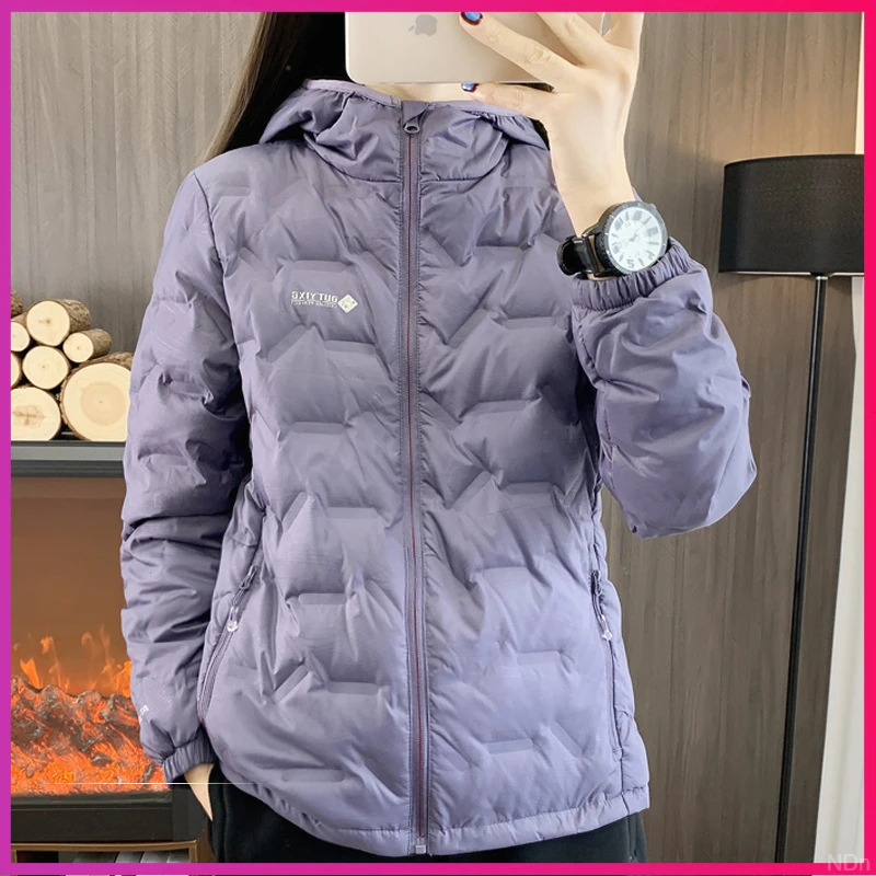 2025轻薄款羽绒服女秋冬季石墨烯三防连帽防风保暖徒步旅行登山