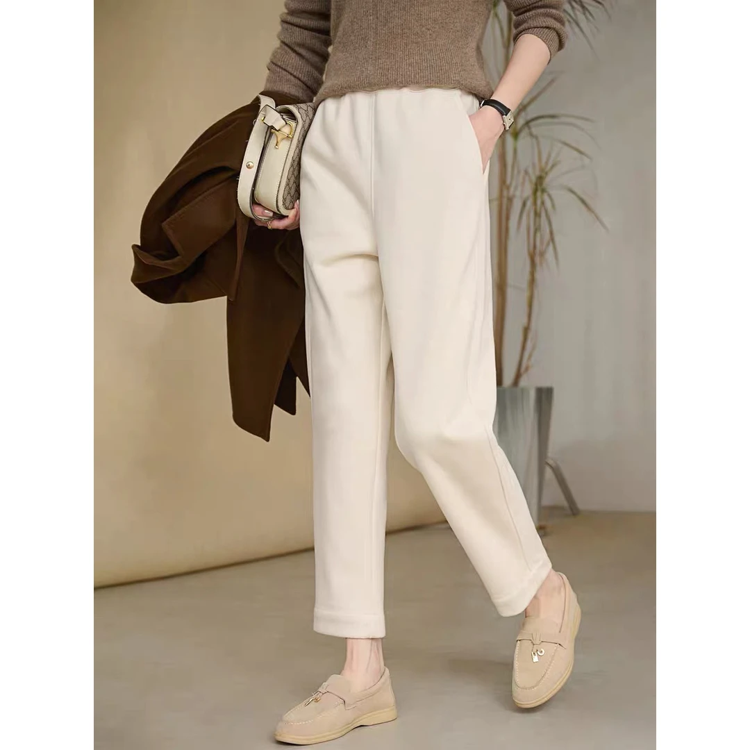 【美久仟】新款小脚裤！绵羊毛混纺休闲裤不起球可机洗女士秋冬