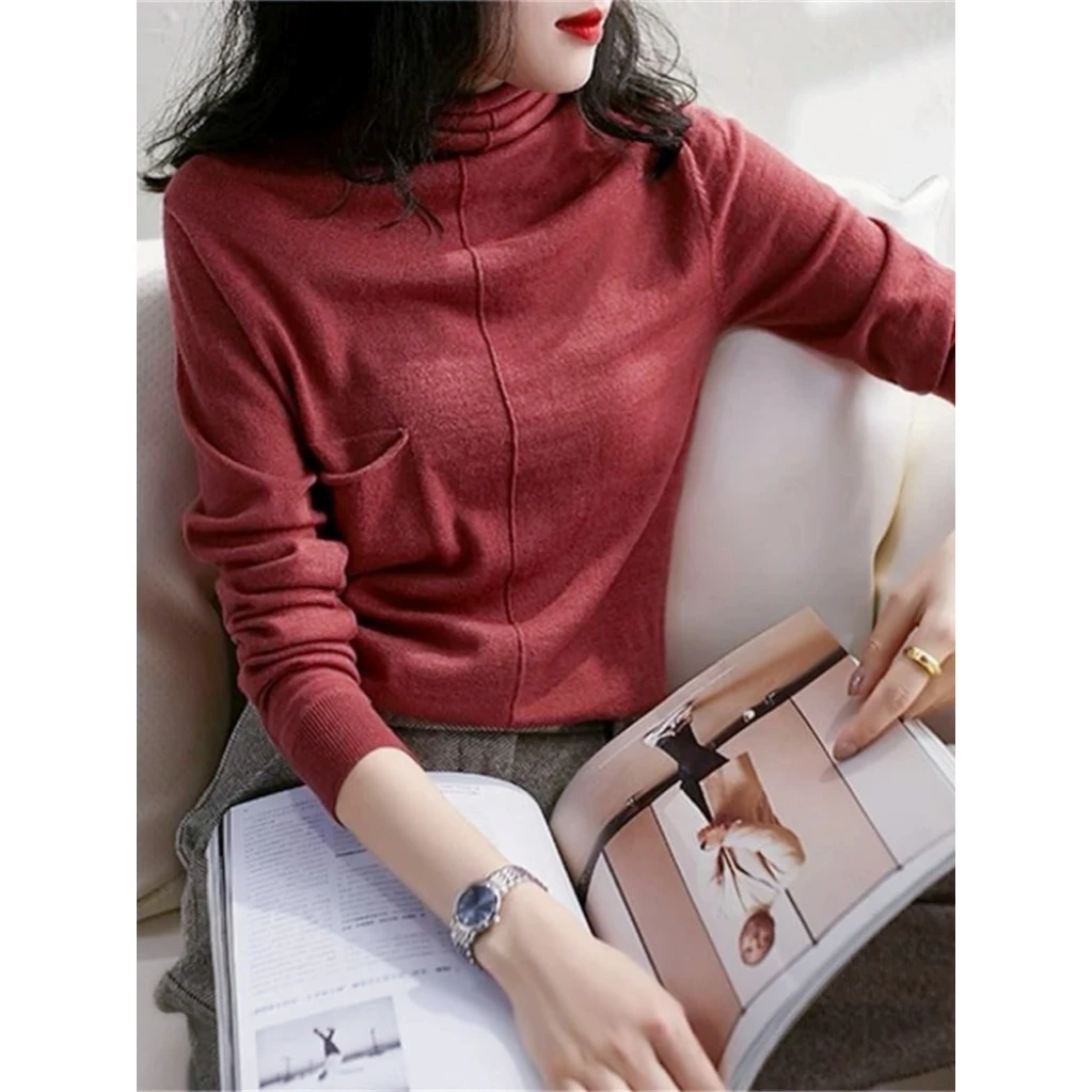 【美久仟】隐藏款！山羊绒高领单口袋针织衫