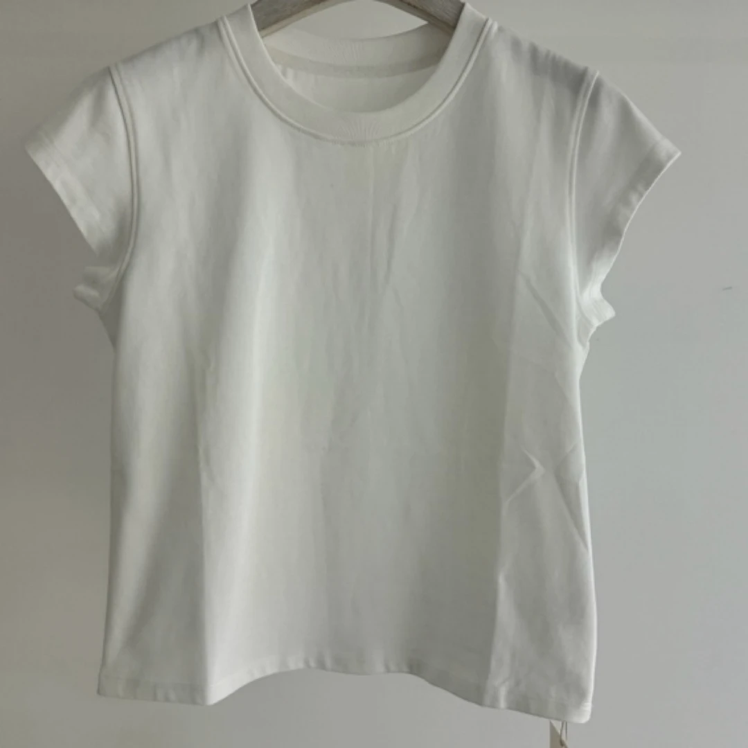 JYBD小飞袖挺括版型修身简约短袖韩版显瘦