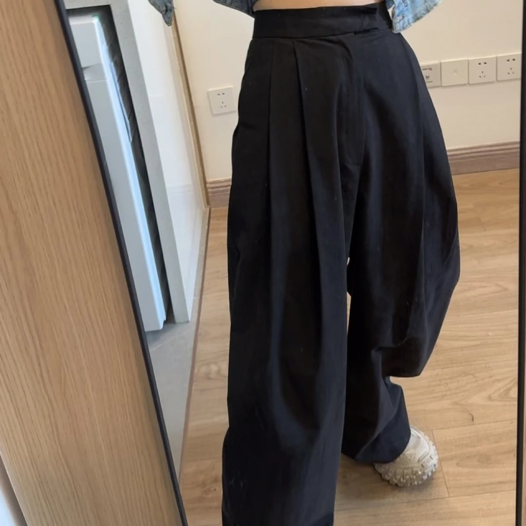 JYBD时尚弯刀裤高腰韩版显瘦百搭