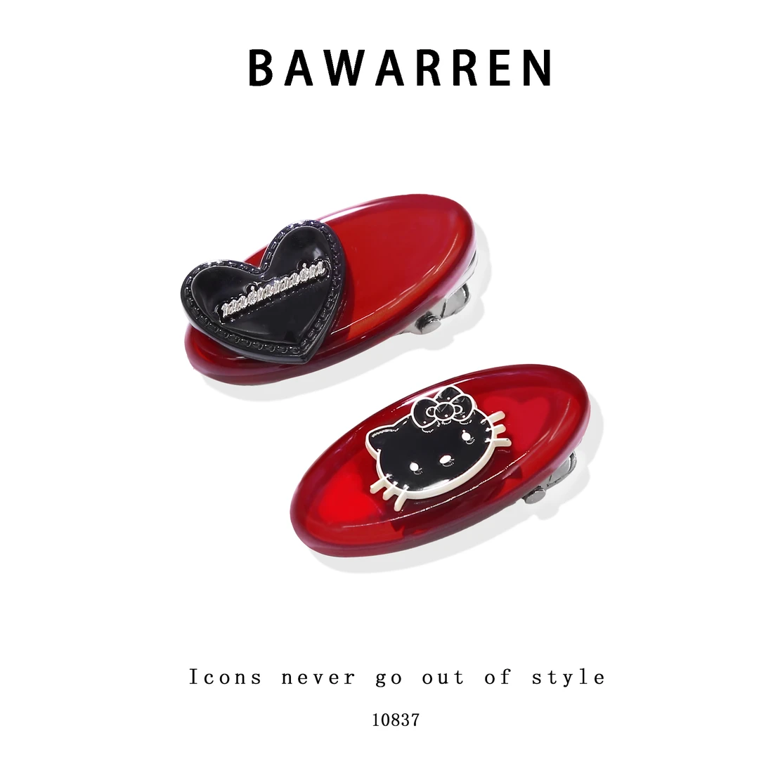 Bawarren10837-KT猫刘海侧边夹饰品发卡时尚可爱