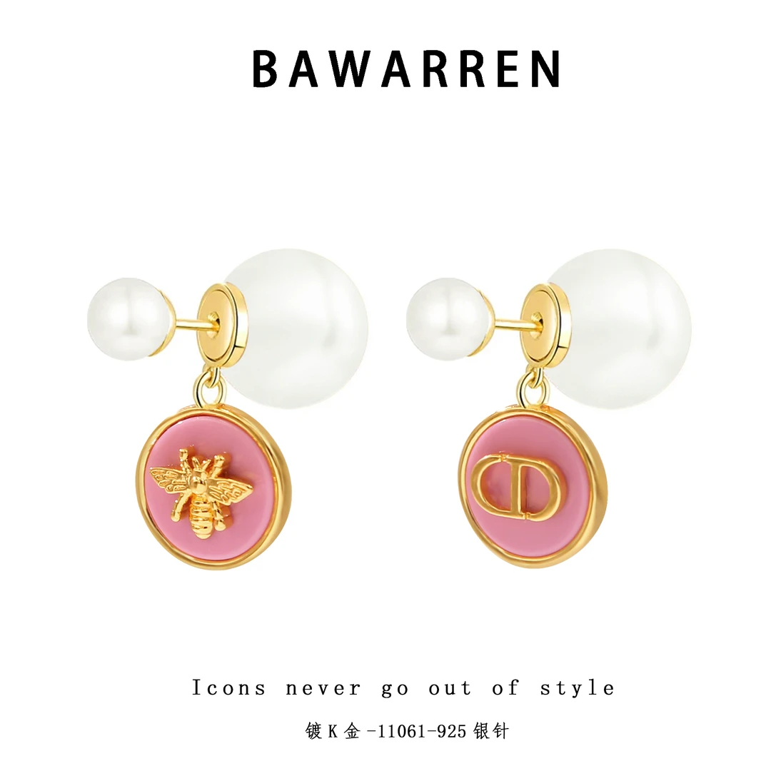 Bawarren 美❤ 11061-【圆盘猪鼻】精致耳环精致简约百搭