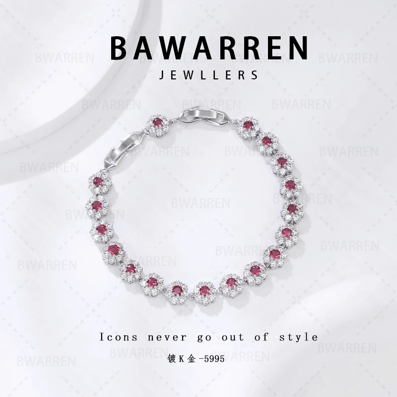 Bawarren 美❤ 5995-气质轻奢经典镶嵌手链坠链素款