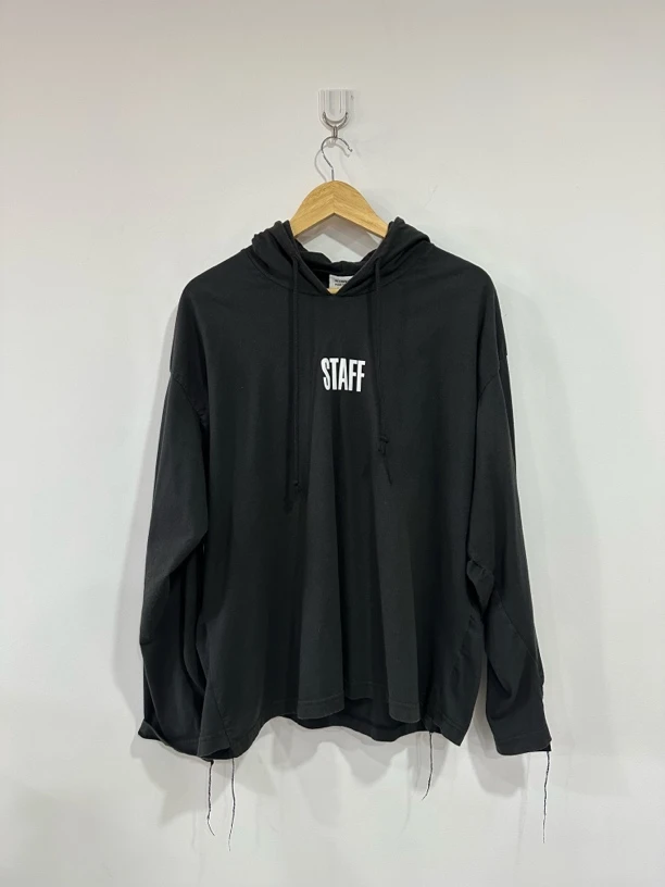 Vetements Staff印花帽衫 99新 S