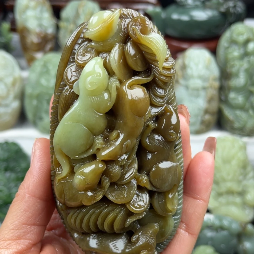 【闪购商品】和田玉把件未镶嵌天*道