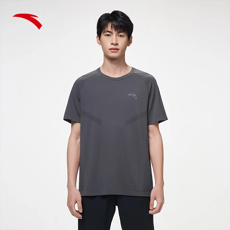 安踏夏季薄款快干短袖恤吸汗透气跑步运动健身上衣半袖152425102