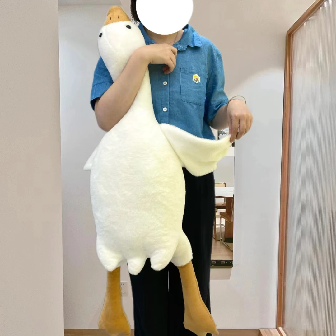 大白鹅抱枕一个可爱卡通毛绒抱枕毛绒玩具抱枕