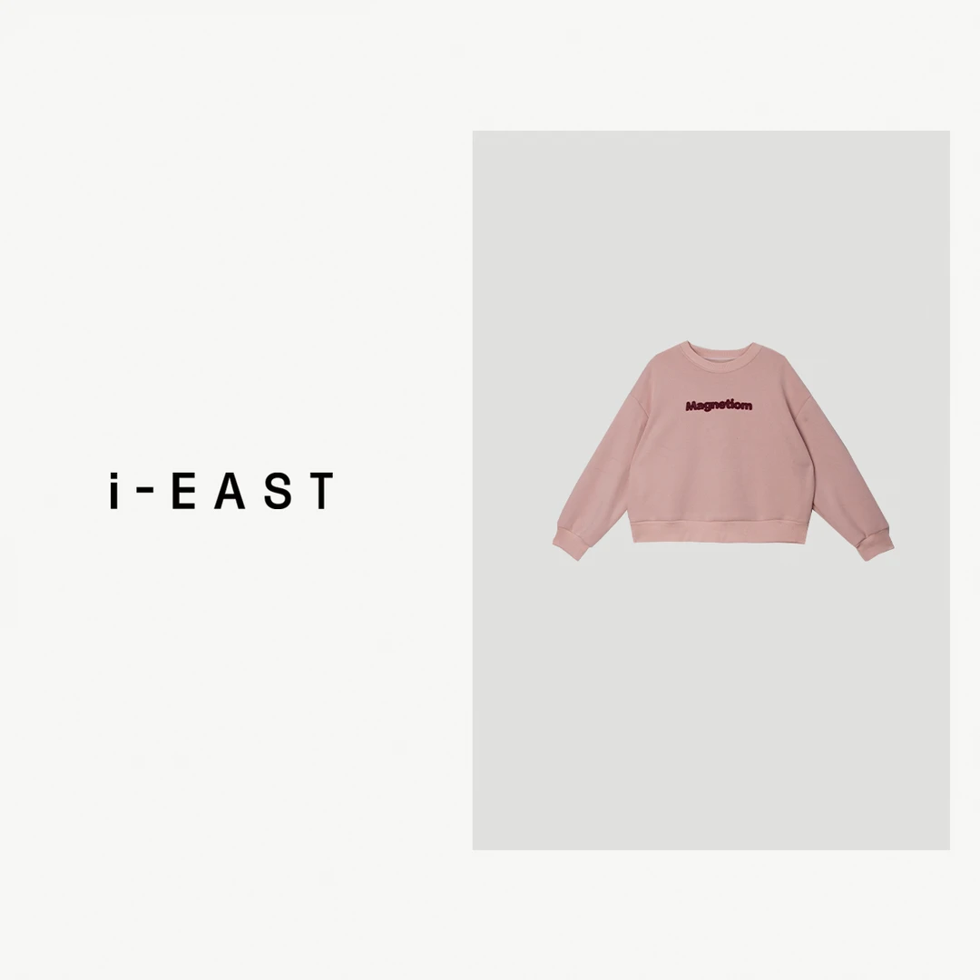 i-EAST 夹心奶兔~甜美风设计感长卫衣-4Q SY0606