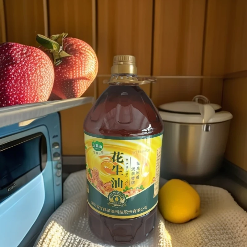 （农家新花生油）高温压榨浓香花生油无添加无勾兑健康营养食用油