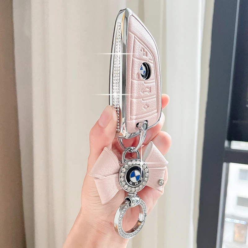 宝马钥匙套x1x2x3x4x5x6x7新款1系3系5系7系530高档刀锋壳扣包女