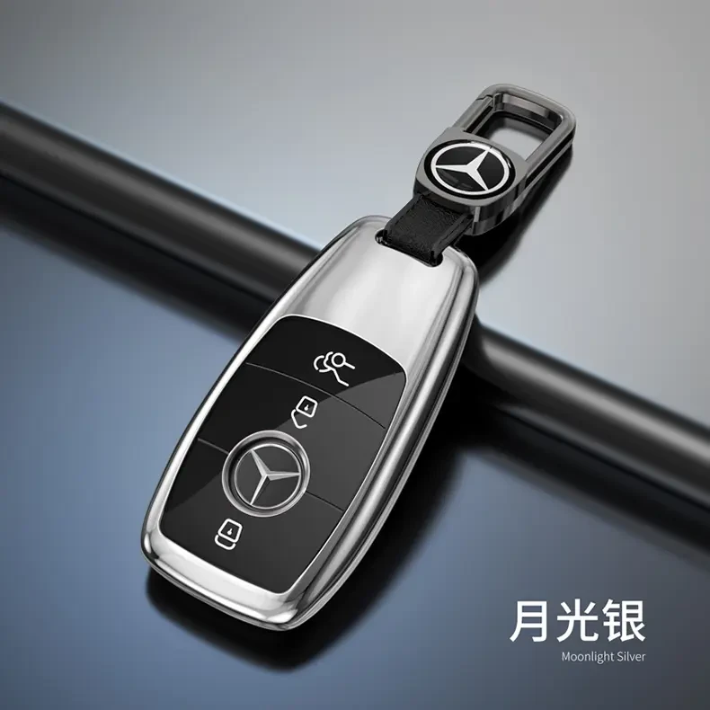 奔驰车钥匙套e300L/E260L/GLA200L壳GLC/GLE350/GLB220L扣男士S级