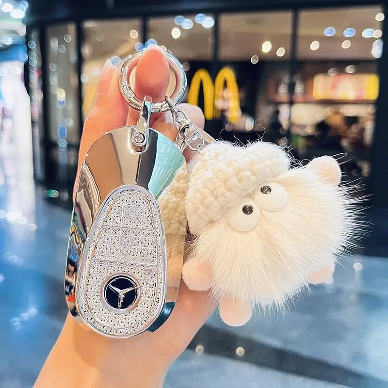 奔驰24款新C级钥匙套C260L壳C200L新E级E300L扣gla/glc车钥匙包