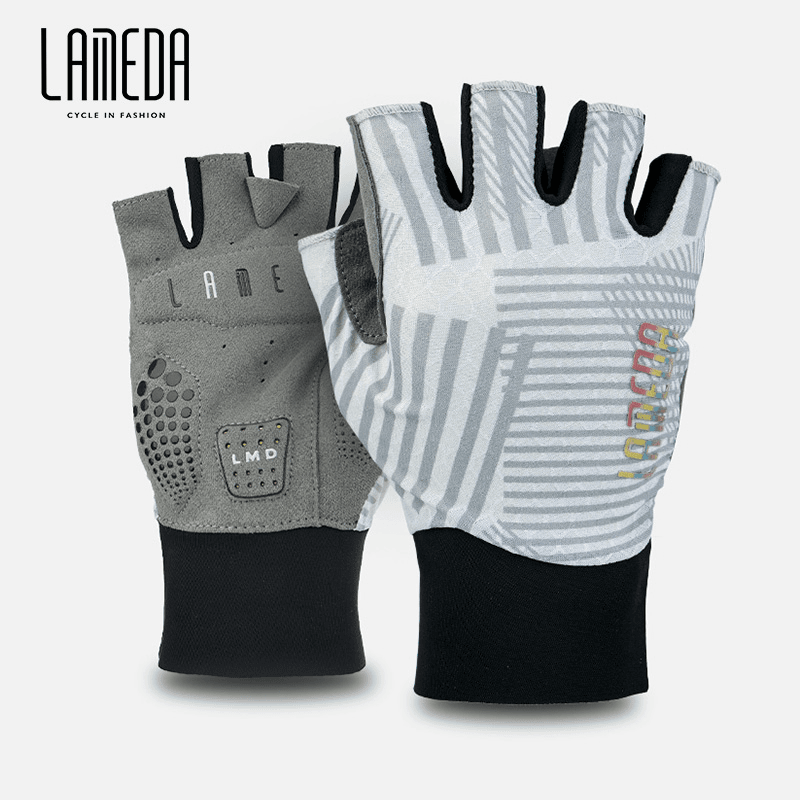兰帕达23新款夏季公路车骑行手套半指男山地车自行车手套单车短指
