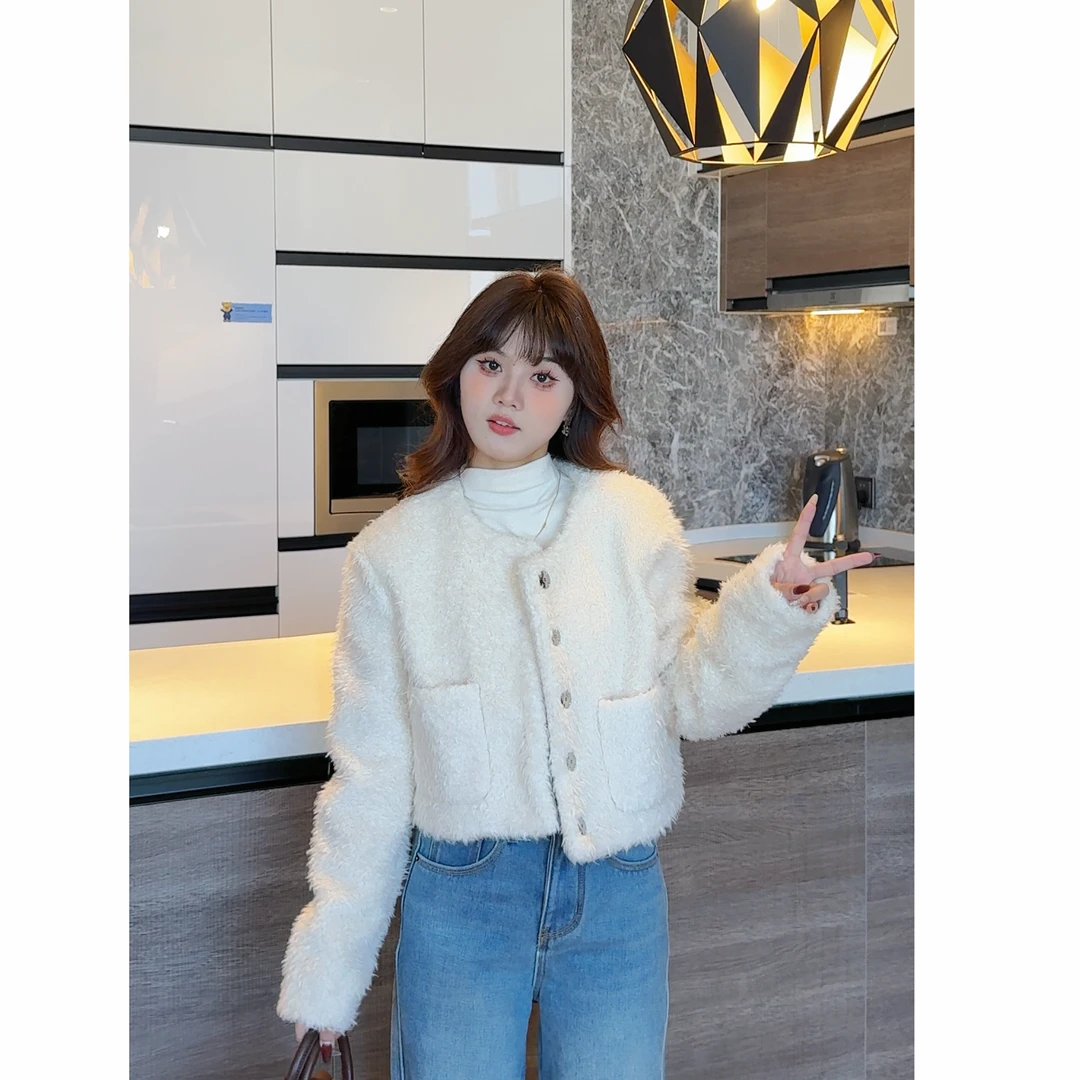 秋冬新款小个子改版显瘦设计感气质百搭休闲短款外套女ZR-W76390