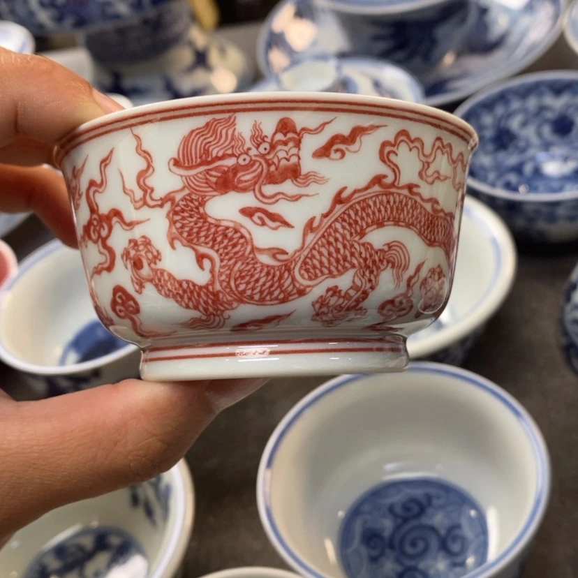【闪购商品】景德镇釉里红主人杯