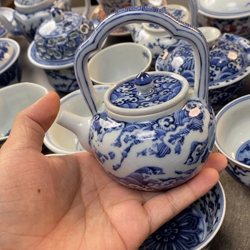 【闪购商品】景德镇青花提梁壶