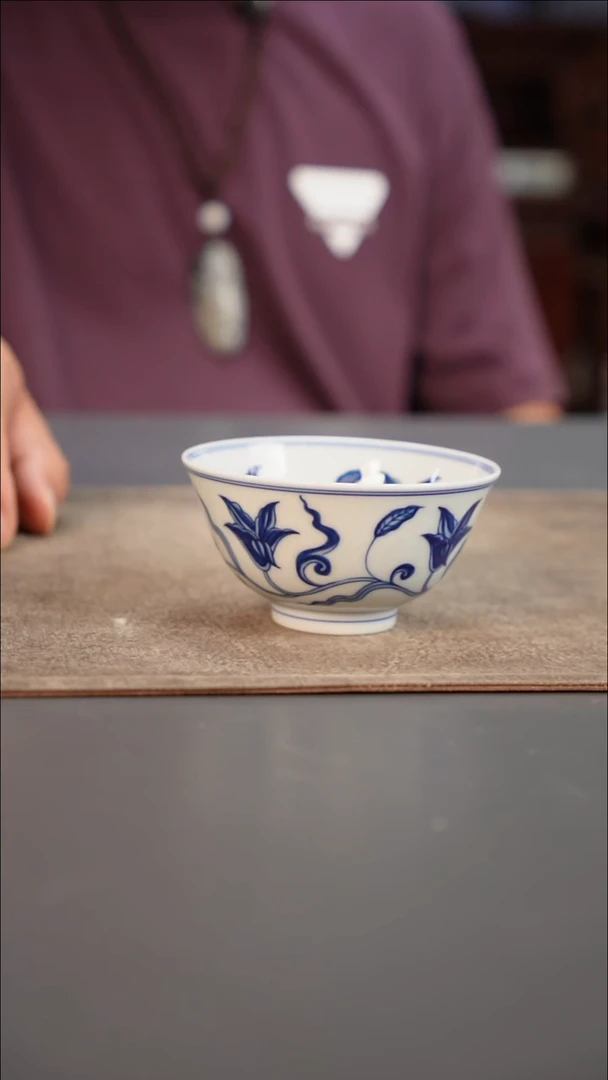 【闪购商品】景德镇青花栀子花宫碗