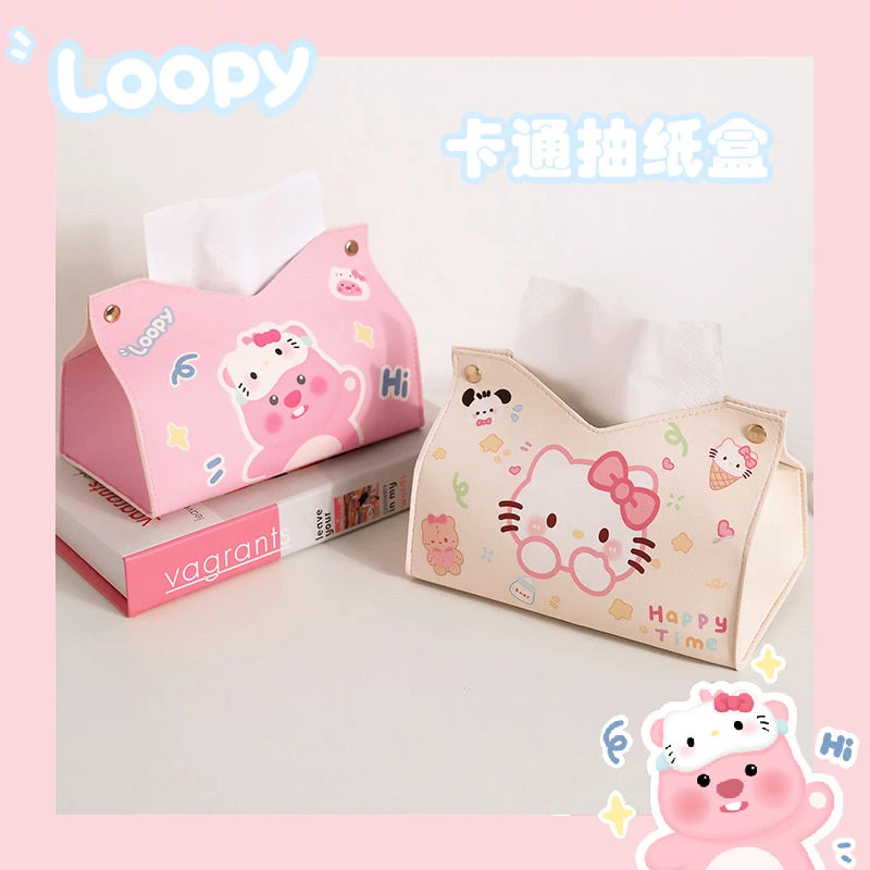 客厅纸巾盒ins风卡通纸巾盒餐厅纸巾盒客厅桌面抽纸盒车载纸巾盒